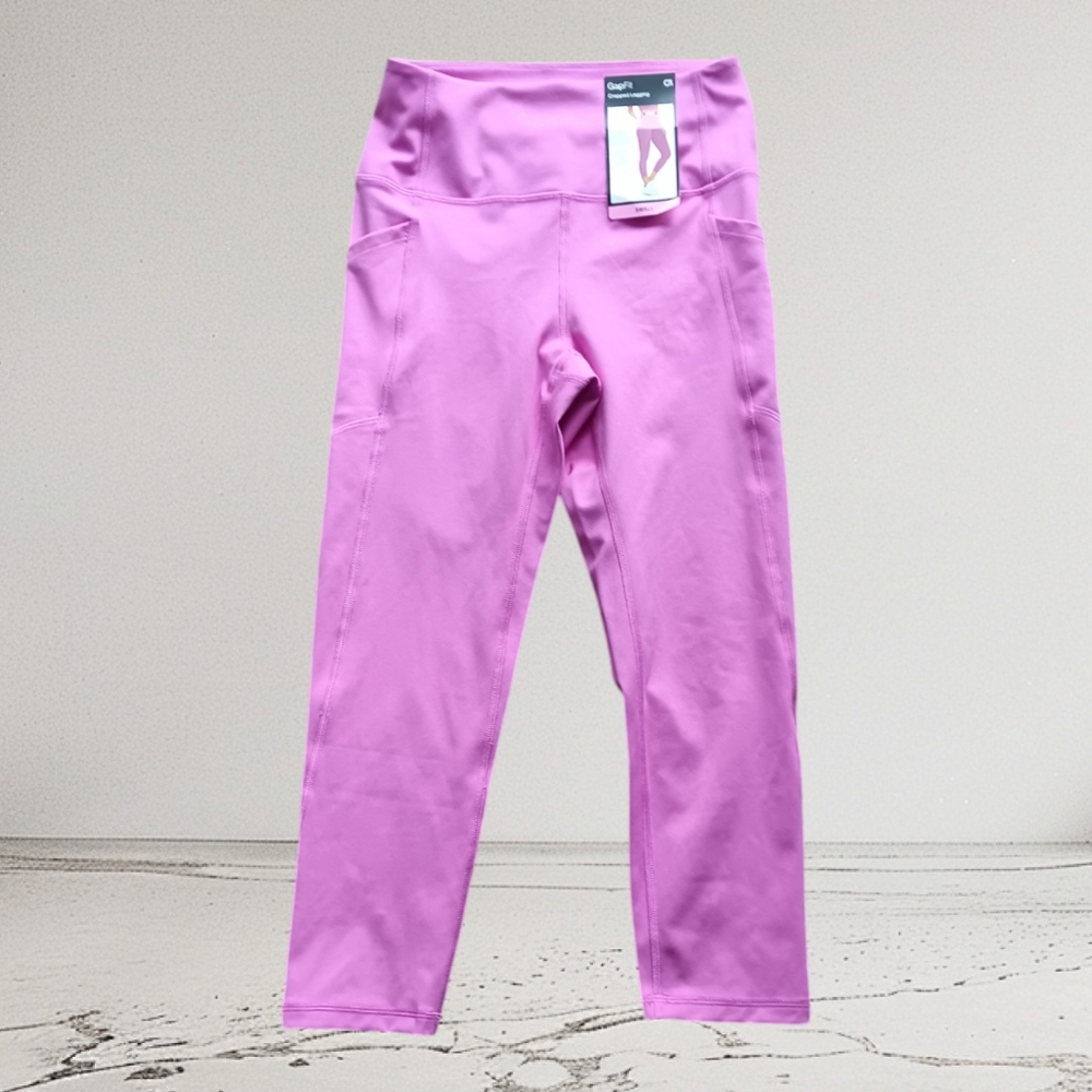 🥰GAP FIT WOMEN'S SIZE SMALL PINK YOGA LEGGINGS PANTS.